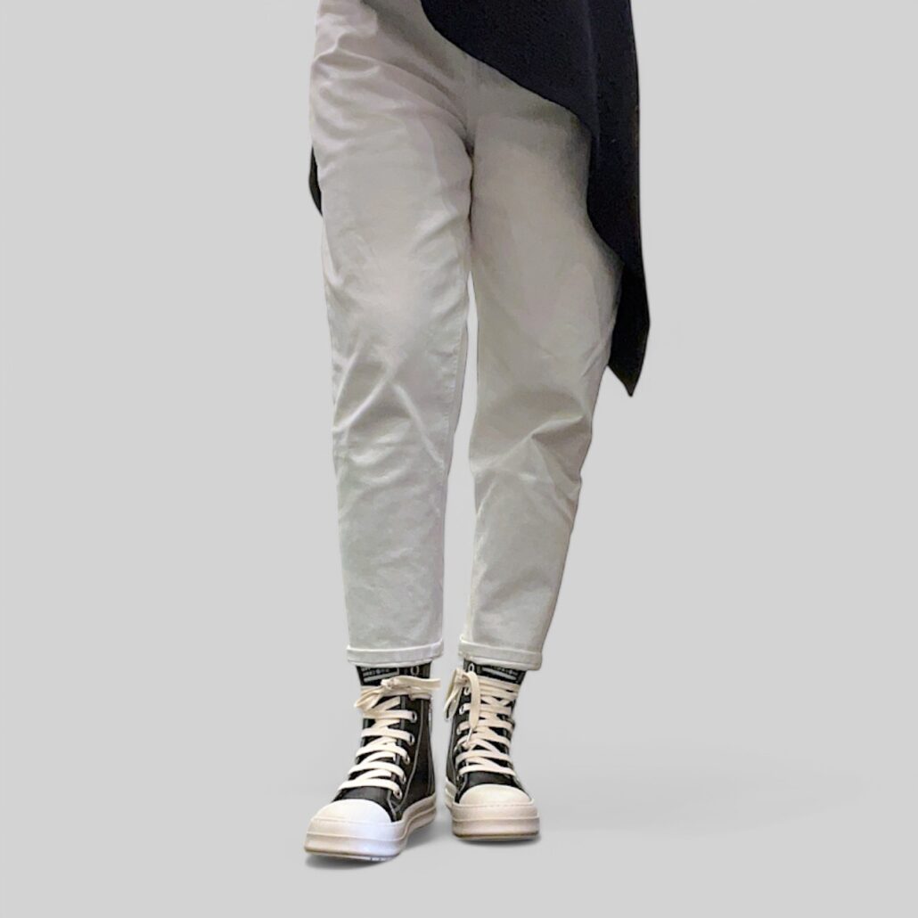 Sneaker donna alta in pelle nero con zip laterale - immagine 3
