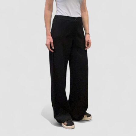 Pantalone donna dritto nero