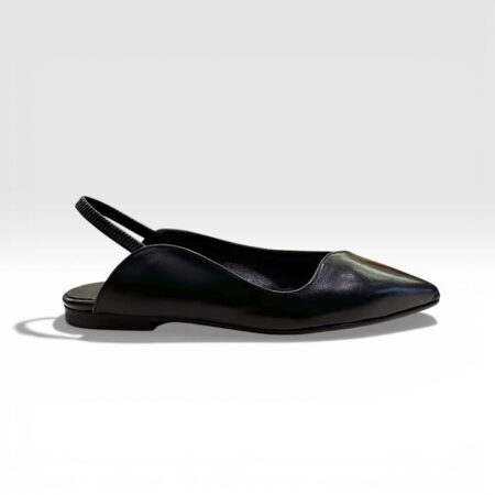 Divine Follie ballerina slingback pelle nero