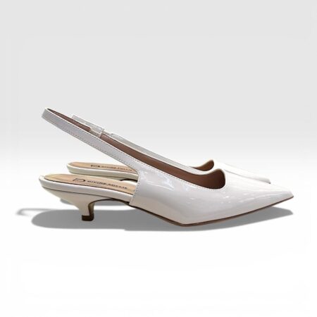 Divine Follie slingback vernice avorio