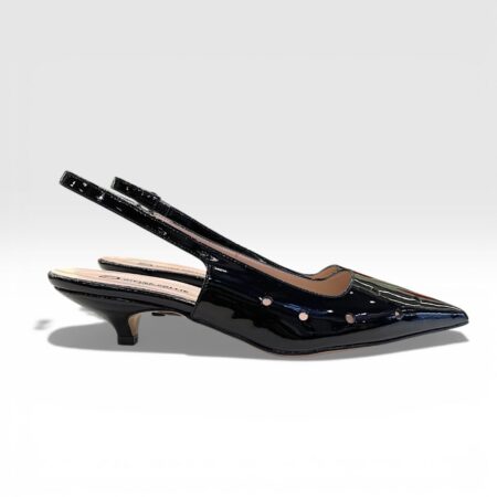 Divine Follie slingback vernice nero