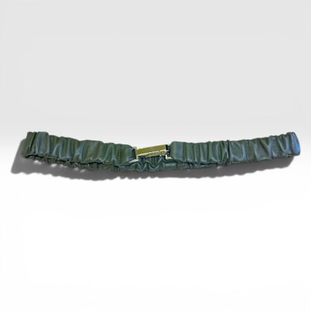 JDK Cintura in pelle verde con gancio