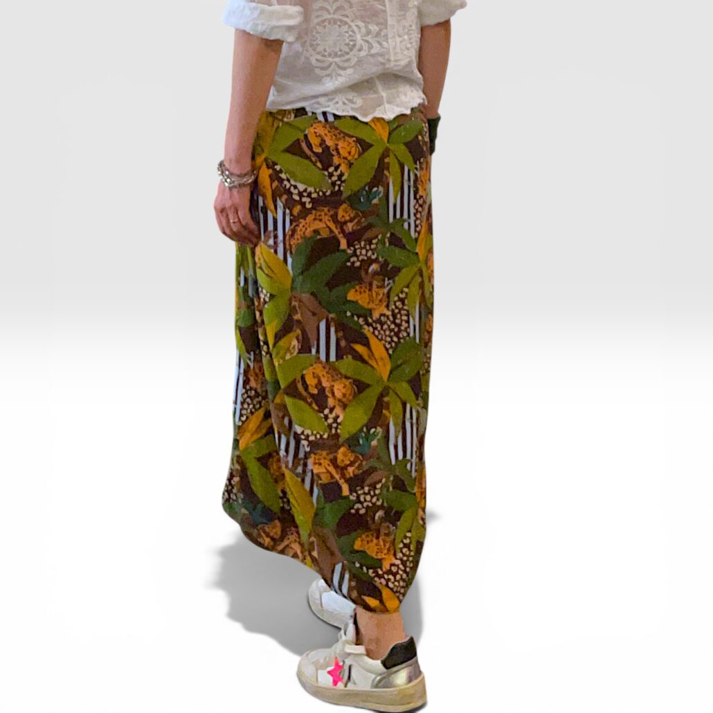 Gonna pareo donna in viscosa jungla pop - immagine 5