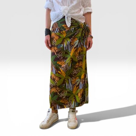 Gonna pareo donna in viscosa jungla pop