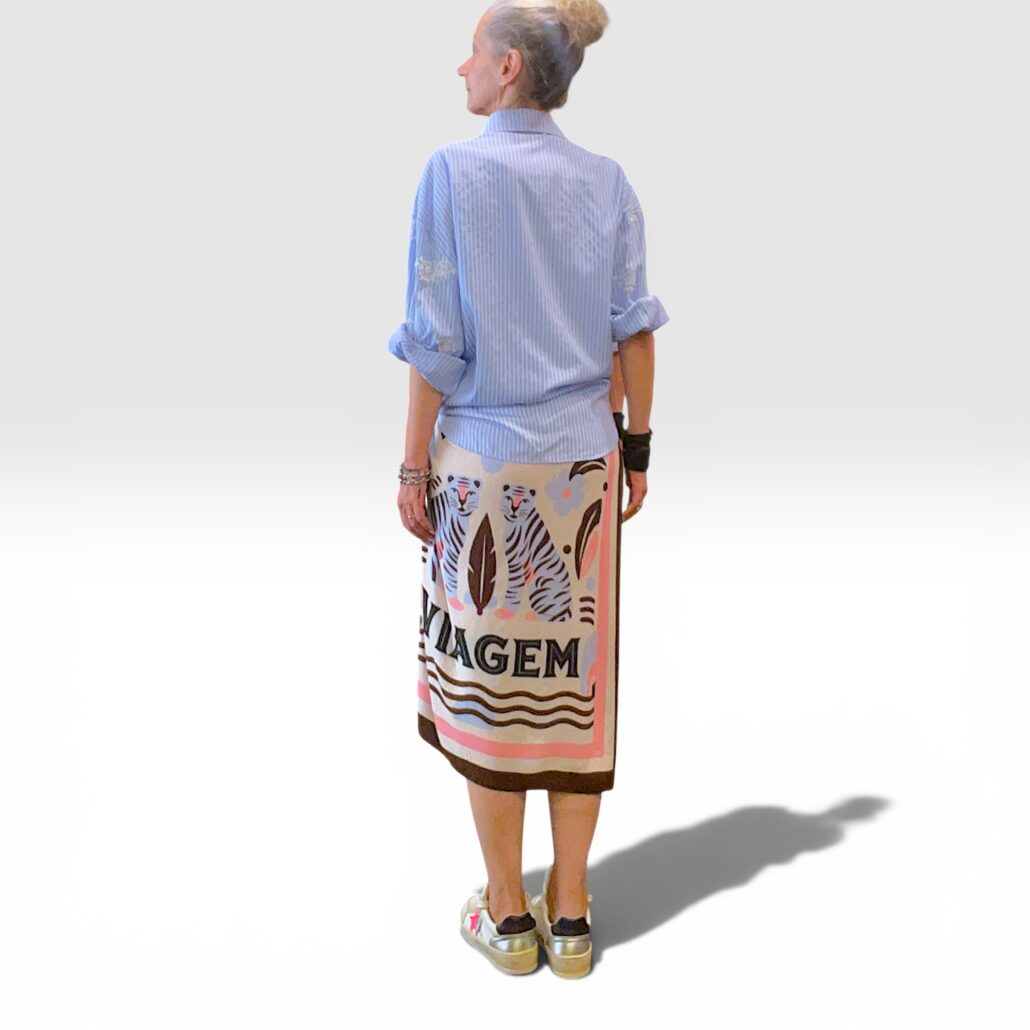 Gonna donna pareo a fantasia in viscosa - immagine 3