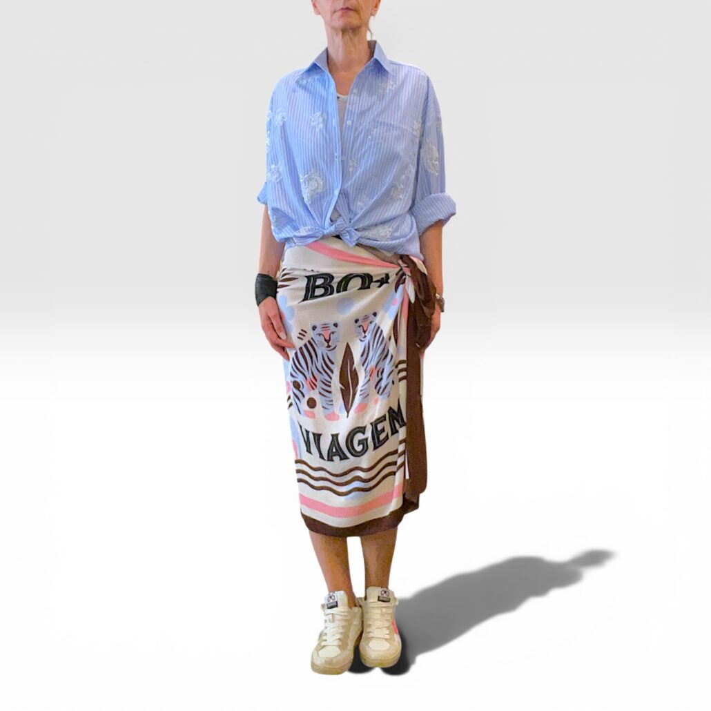 Gonna donna pareo a fantasia in viscosa - immagine 8